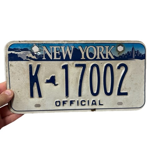 Vintage New York License Plate 2001-2010 Official State Vehicle Empire State