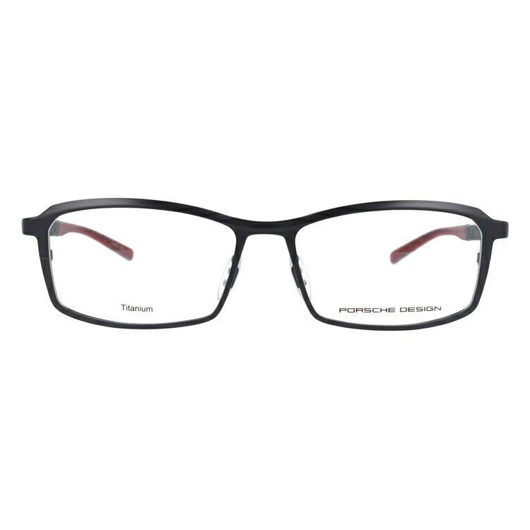 PORSCHE DESIGN P8722-D 黑色/红色眼镜 56□16-145 日本制造 — 第 2/4 张图片
