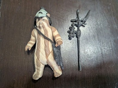 VINTAGE 1983 KENNER STAR WARS ROTJ EWOK LOGRAY 100% COMPLETE FIGURE H.K. COO