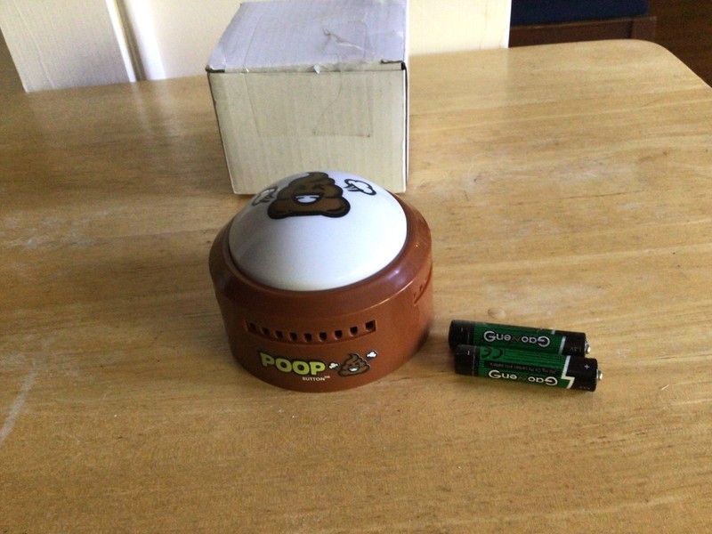 Talkie Toys Products POOP Button - comes with 2 batteries, New Funny Gift+ extra