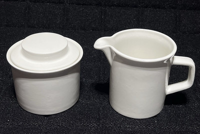 MidCentury Johnson Bros Tivoli White Creamer & Sugar Bowl England