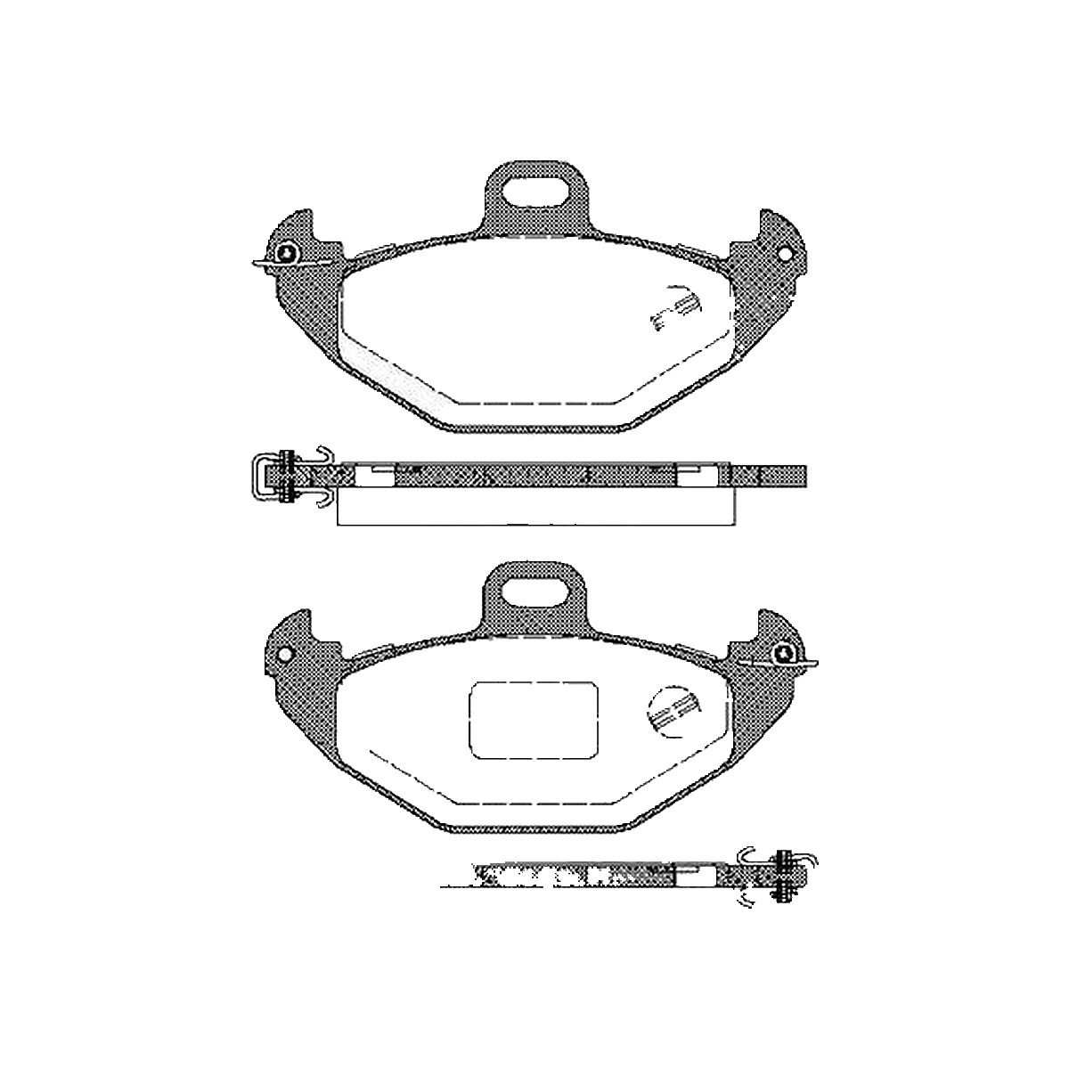 Triscan Bremsbelagsatz, Scheibenbremse [Hersteller-Nr. 811025007] für Renault - Bild 2