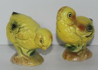 Vintage Easter Chicken Chicks Salt & Pepper Shakers Our Own Import Japan