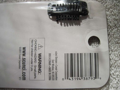 Scunci Hot Streaks Clip In 8" Beads Diamonds Chain Extension Hair Comb Clip Pin - Picture 11 of 11