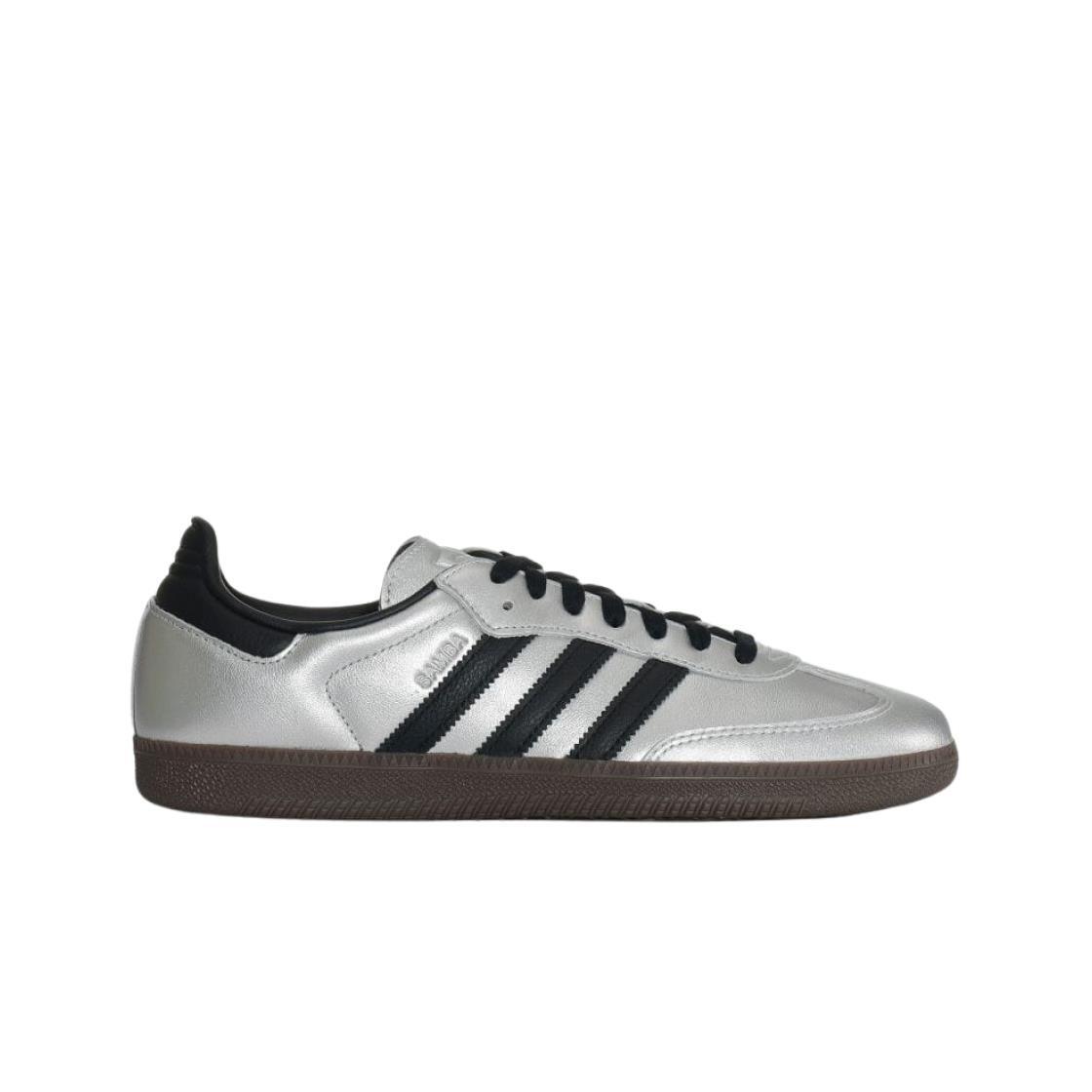 【adidas】Adidas Samba OG Silver lic Core Black JI4218 Adidas Samba OG Silver Metalic Core Black Gum JI4218 [Men SZ