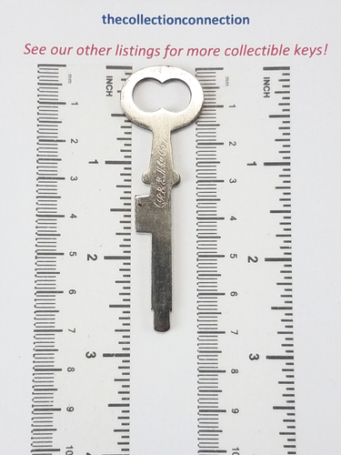 RARO R&E Mfg Co Russel & Erwin Llave plana de acero en blanco 2 3/4" de largo cerraduras RUSSWIN - Imagen 3 de 7