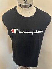 Champion Classic Graphic Muscle Sleeveless Men's Black Athletic Workout Shirt