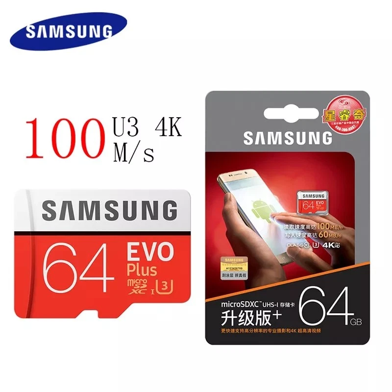 64GB Samsung Evo Plus microSD SDXC UHS-I card 100MB/s class 10 HD with Adapter - Image 3 of 4