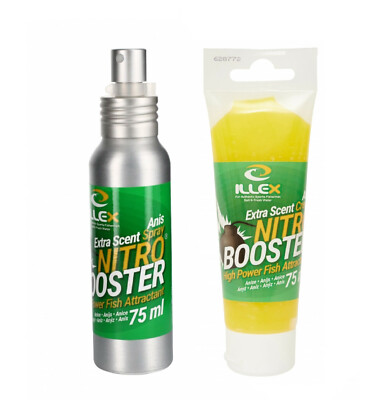 Illex NITRO BOOSTER Spray 75ml - Lockstoff für Fische Anis Illex NITRO BOOSTER Spray 75ml - Lockstoff für Fische Anis