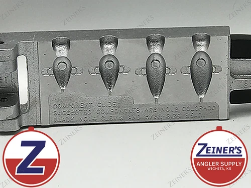 1205 New Do It Tail Spinner Lure Mold - 4 sizes 3/8, 1/2, 5/8, 3/4 oz