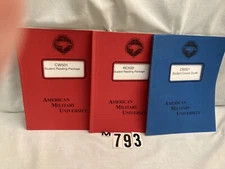 American Military University Course Books CW501 x 2 RC500 ( 1999)~AMU