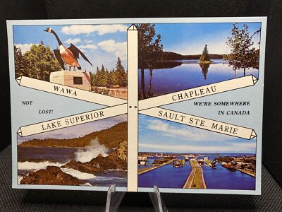 POSTCARD: Somewhere In Canada Multiple Views K9 ￼