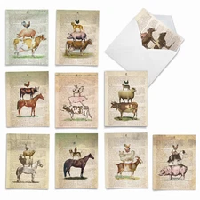 10  Thank You Cards Assortment - FARM STAND M6595TYG