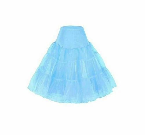 New 26" Retro Net Underskirt 50s Swing wedding Petticoat Rockabilly Tutu Skirt J - Picture 18 of 48