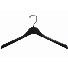 Only Hangers Plastic Top-Coat Hanger 18" Black