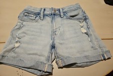 Girls Old Navy Size 10 Shorts High Rise Slouchy Straight Built In Tough Blue