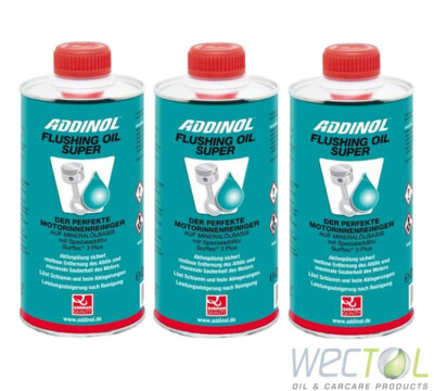 3 x 0,5 Liter ADDINOL Flushing Oil Super Motorinnenreiniger / Motorspülung 1,5L