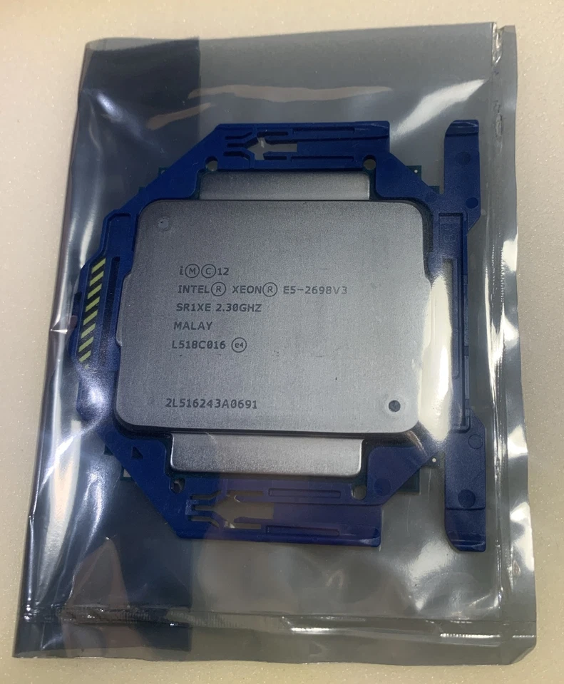 Intel Xeon E5-2698 V3 2.30GHz 16-Core SR1XE LGA2011-3 CPU Processor 2698V3 - Image 3 of 3