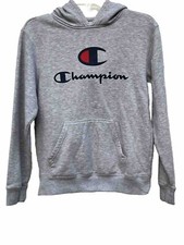 Champion Activewear Hoodie Size 14-16 Gray Long Sleeves Athletic Wear