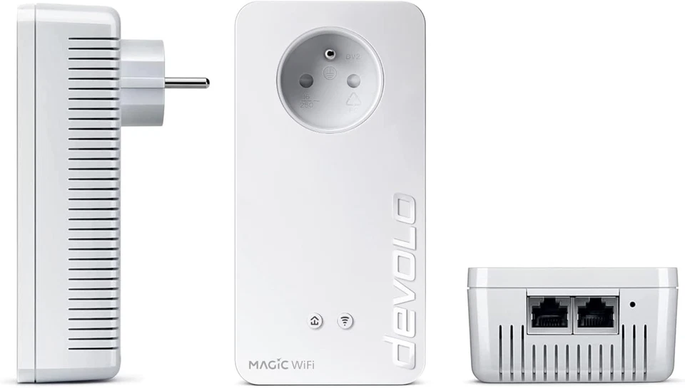 Devolo Magic 2 WiFi 6 (ax) Starter Kit: 2 x Adapter CPL WiFi, franz. Steckdose  - Bild 2 von 3