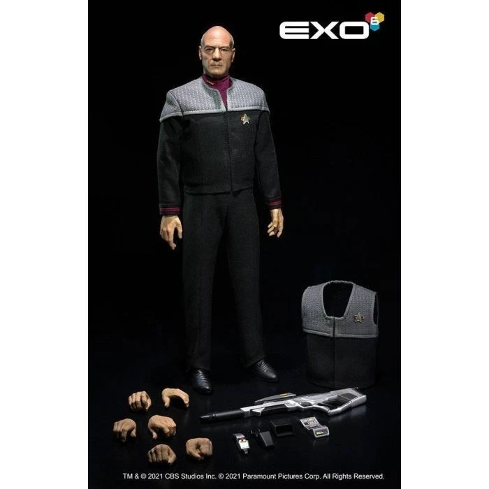 EXO-6 Star Trek: Primer Contacto Capitán Jean Luc Picard ~ Escala 1:6 en caja exterior Foto 3 de 4