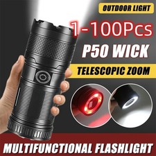 1-100Pcs Super Bright 9900000LM LED Flashligh...