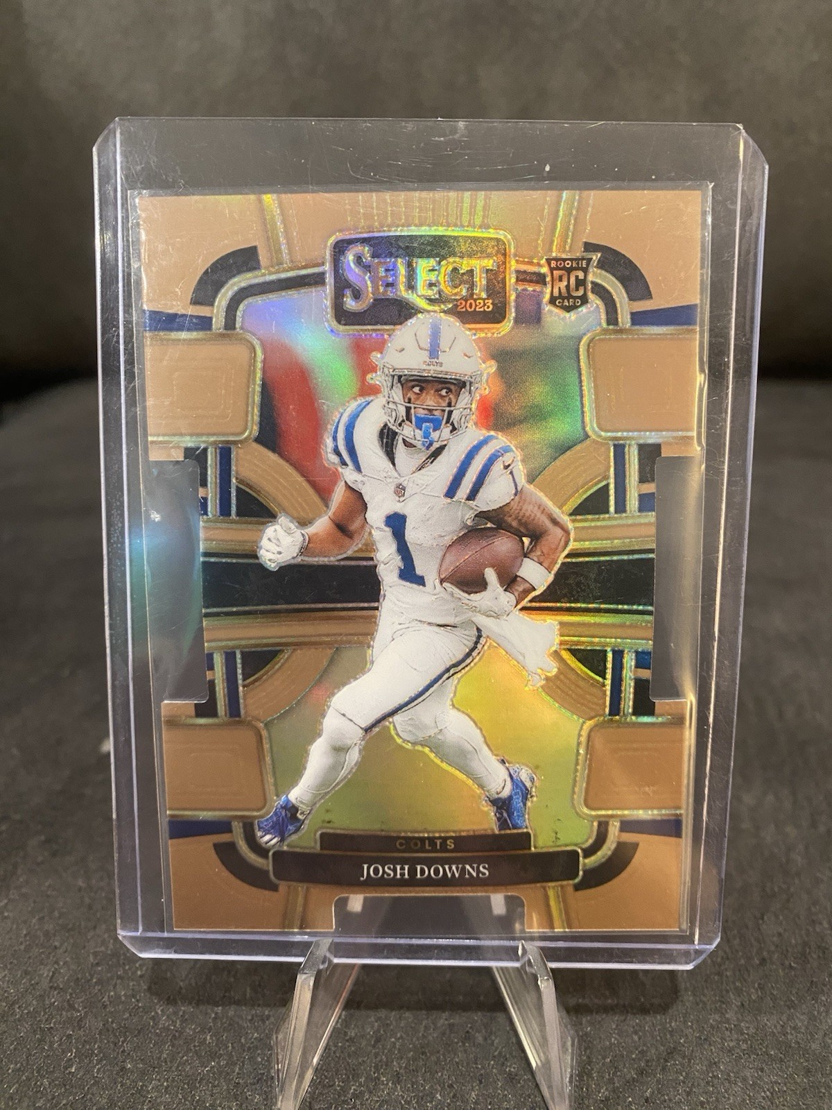 2023 Panini Select - Concourse Josh Downs #44 Copper Prizm Die-Cut /299 (RC)