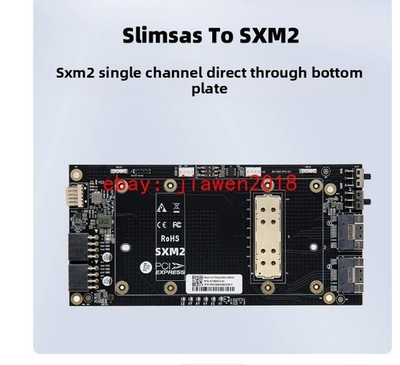 External NVIDIA V100 SXM2 PCI-E X16 +1*SlimSAS SFF-8654 Adapter +2