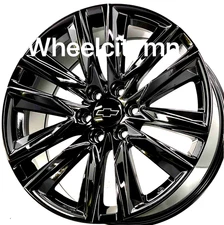 22" Gloss Black OE 4869 Replica Wheels fits 2025 Chevy Colorado Silverado 6x5.5
