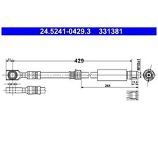 2x Bremsschlauch vorne für Opel Astra H A04 L70 Meriva B S10 Zafira A05 | 23835