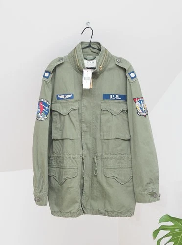 Denim & Supply Ralph Lauren NEW! Khaki Green M65 HB Combat Military Jacket XXL