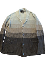Roberto Collina Gradient Knit Shawl Collar Cardigan Made in Italy Brand New
