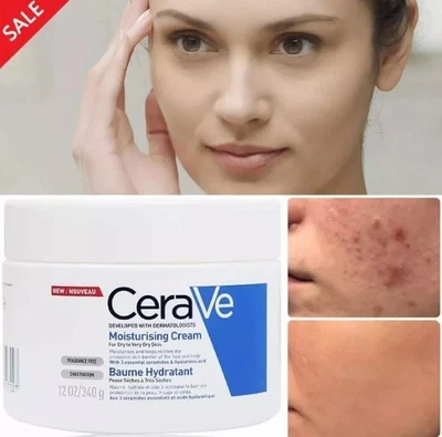 CeraVe Moisturising Cream for Dry to Very Dry Skin 340g with Hyaluronic Acid