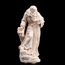 St. Francis Assisi Wood Cremation Urn Memorial Handmade Italian Wooden Urns 