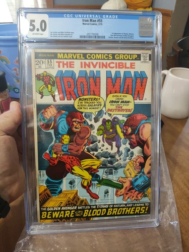 iron man 55 cgc graded