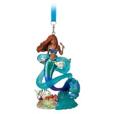 The Little Mermaid Ariel Sketchbook Ornament   -Flounder  Crab - Live Action