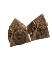 RARE ANCIENT EGYPTIAN ANTIQUE 2 Pyramids With Symbols Gods and Kings Pharaonic