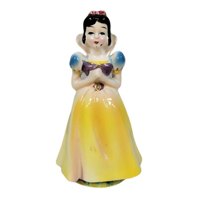 Vintage 1960s WDP Snow White Ceramic Figurine 5'' Walt Disney Productions WALES