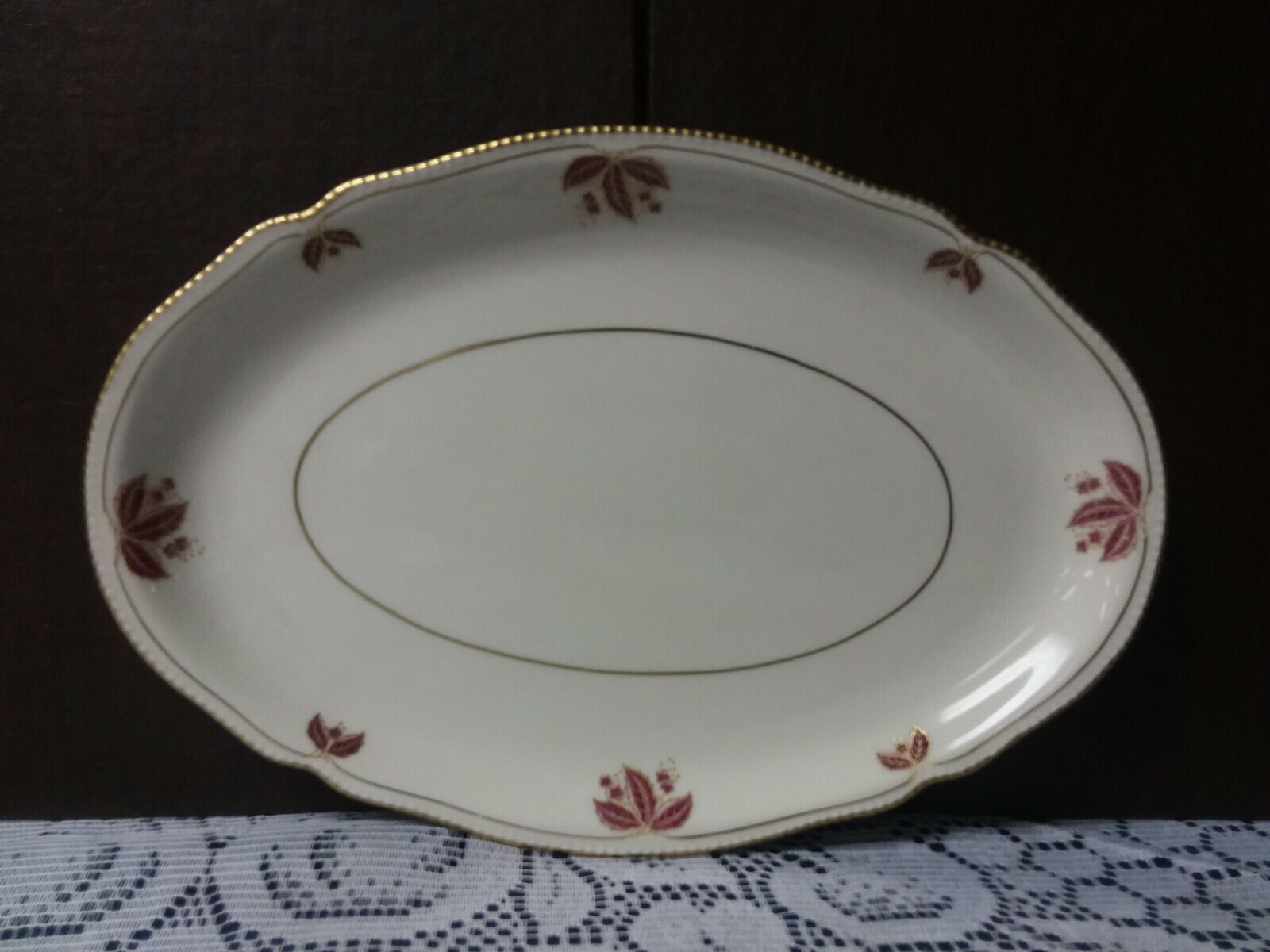Vintage Castleton China JUBILEE Med Oval Serving Platter 13.25