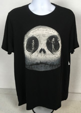 Disney T shirt Size XL 46 Tim Burton The Nightmare Before Christmas Black White