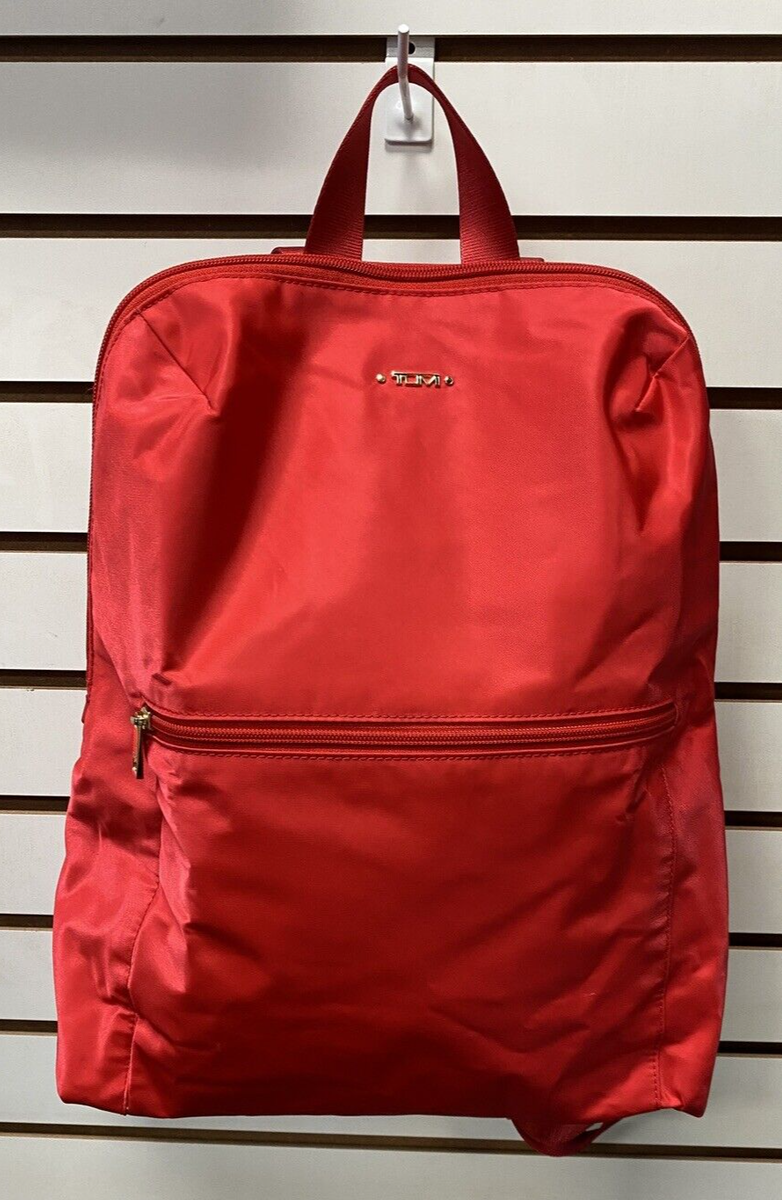 Tumi Just in Case RED Travel BackPack Pouch Lightweight Tumi Just in Case RED Travel BackPack Pouch Lightweight