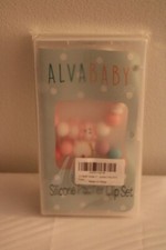 Silicone Pacifier Clip Set for Baby by AlvaBaby- New in Package