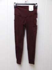 Xersion Maroon Athletic 7/8 Leggings XS High-rise Fitted 2 Side pockets