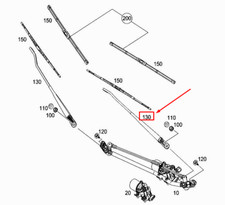 MERCEDES-BENZ CITAN W415 Wischerarm vorne links A4158240328 NEU ORIGINAL