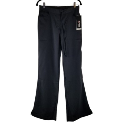 NWT Grey's Anatomy Drawstring 5 Pocket Black Srub Pant Sz S