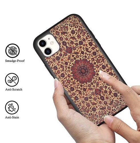 Hybrid Cover originated isfahan persian rug For iPhone SE XS XR Max 5 6 7 8 Plus - Picture 25 of 25