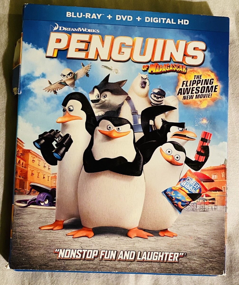 Penguins of Madagascar (Blu-ray/DVD, 2015, 2-Disc Set, no digital