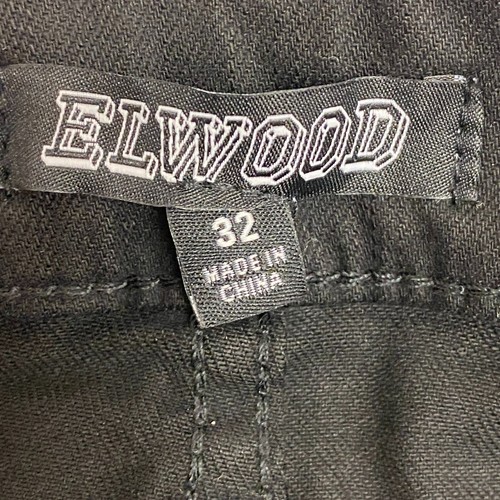 Elwood Men's Jeans Denim Slim Tapered Street Wear Black Size 32 - Picture 8 of 10