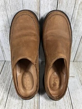 Timberland Women’s Leather Slip On  Clog Type Shoes Size 7.5 M Brown Style 83318