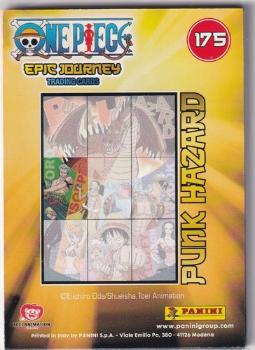 Panini One Piece Epic Journey Trading Cards Karte Nr. 175 Punk Hazard Puzzle 4/9 - Picture 2 of 2